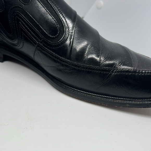 Giorgio Brutini Men's 8 1/2 Black Leather Shoes - Picture 9 of 11